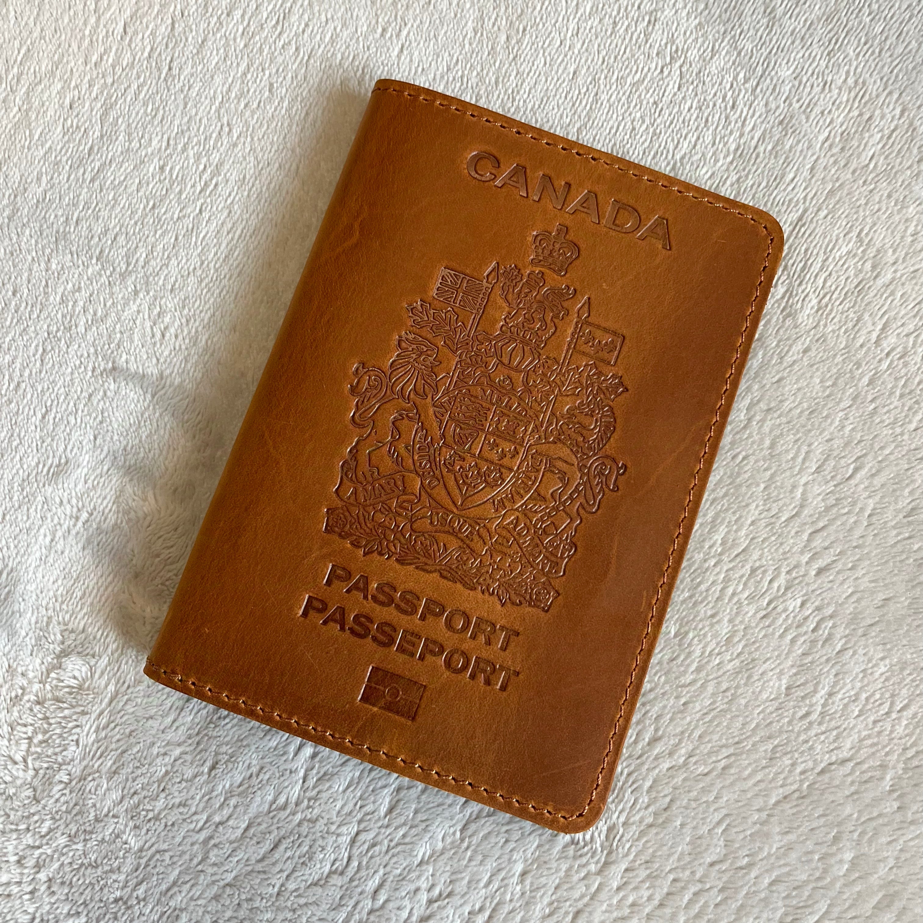 Leather Canadian Passport Cover