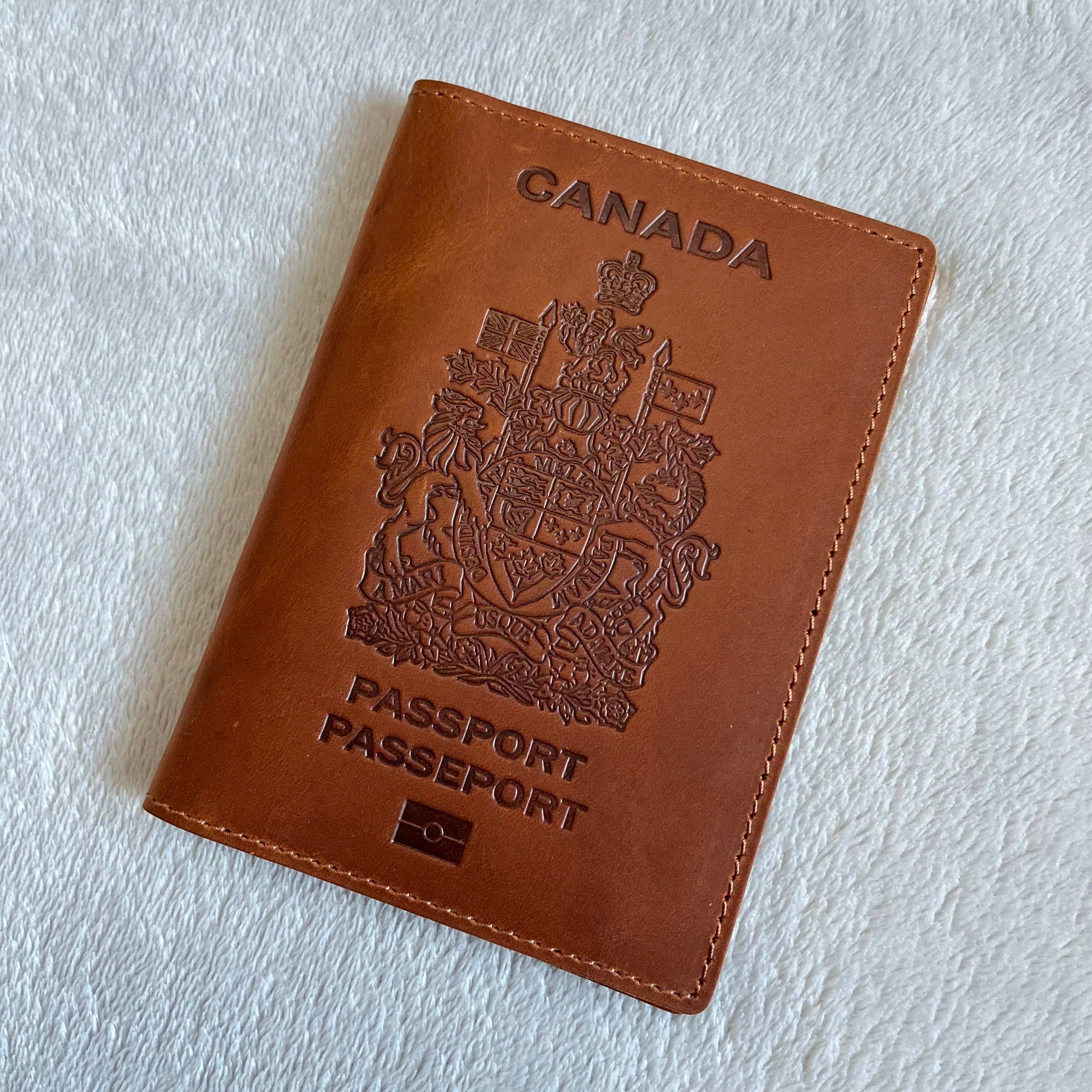 Leather Canadian Passport Wallet