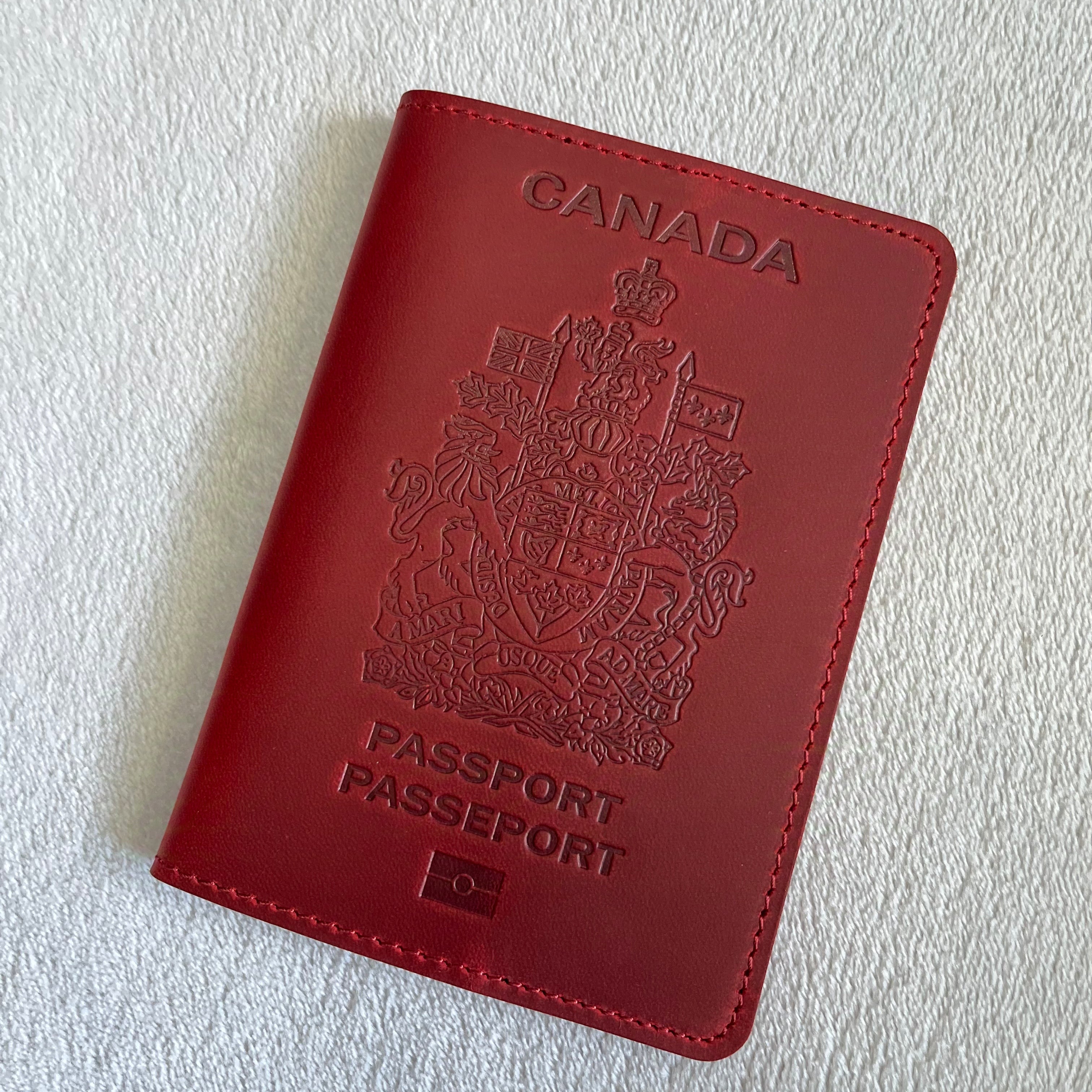 Leather Canadian Passport Cover